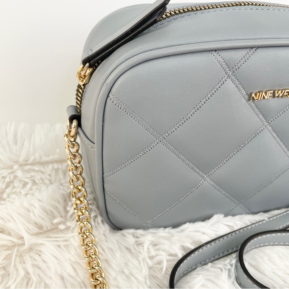 Nine West light pastel blue cross body purse - Picture 12 of 13